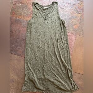 Madewell Green Jersey Tank Dress - Size XL .